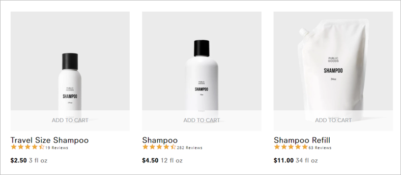 public goods shampoo