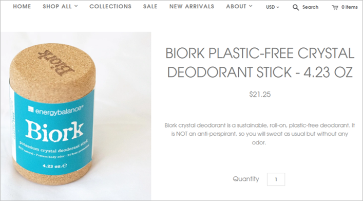 biork eco friendly deodorant