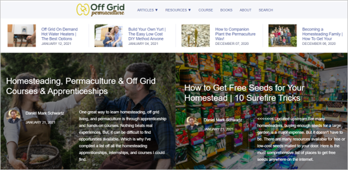 off grid permaculture