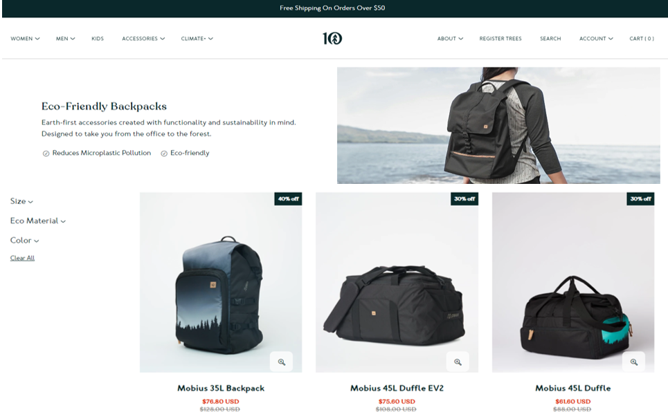 tentree eco friendly backpacks3