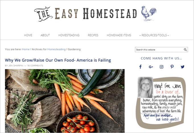 the easy homestead