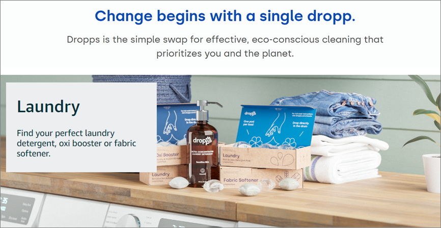 eco-friendly laundry detergent dropps