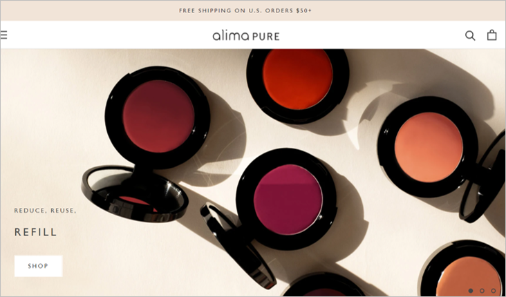 alima pure zero waste makeup