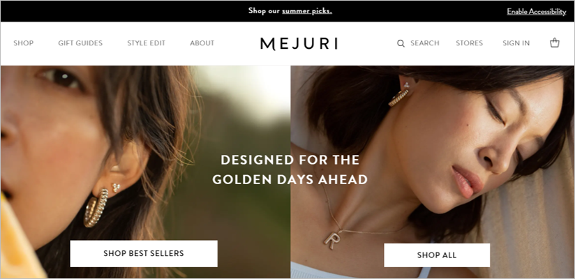 mejuri sustainable engagement rings