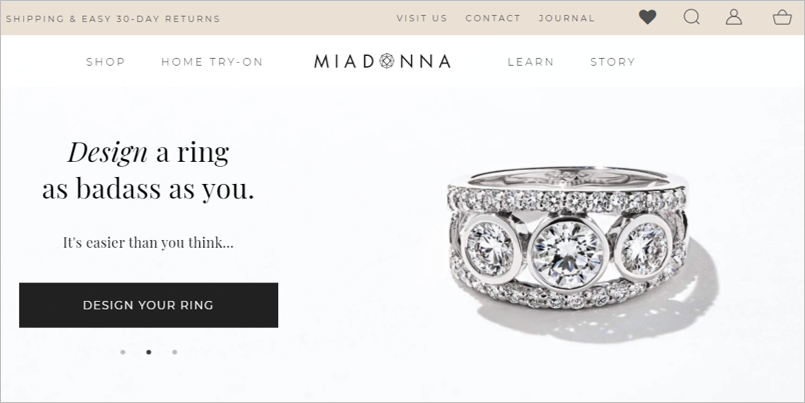 miadonna sustainable engagement rings