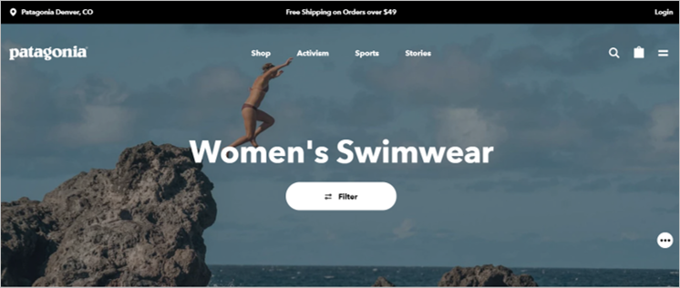 patagonia sustainable swimwear