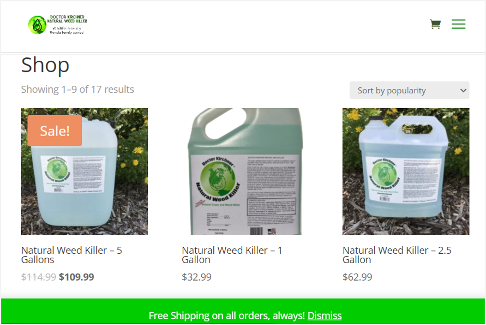 doctor kirchner non-toxic weed killers