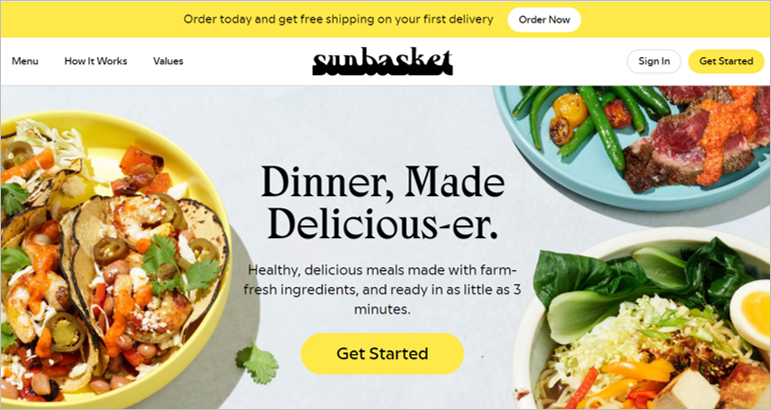 sunbasket environmentally friendly meal delivery