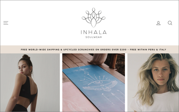 sustainable fitness brands inhala